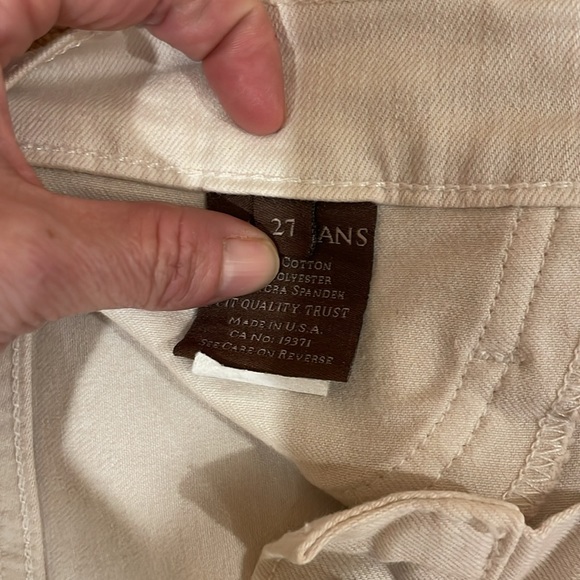 James Jeans twiggy jeans. White with black stripe. - Picture 4 of 6